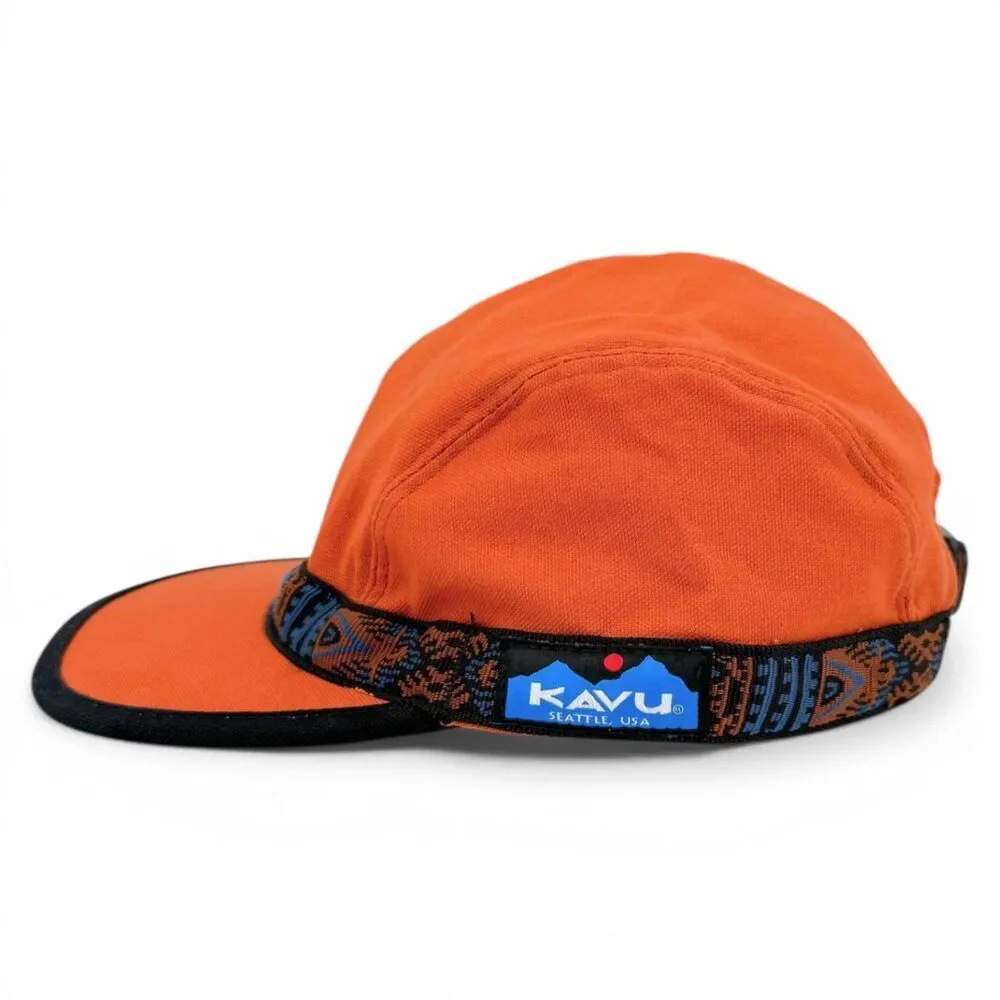 KAVU Organic Cotton Canvas Strapcap Outdoor Hat Adjustable Sweet Potato Medium
